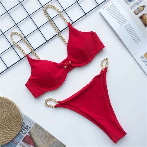 Sexy Women Push Up Bikini Set Swimwear Swimsuit Girl High Cut