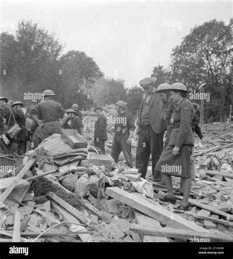 La bombe volante V1 Dommages bombe à Londres Angleterre RU 1944 Les