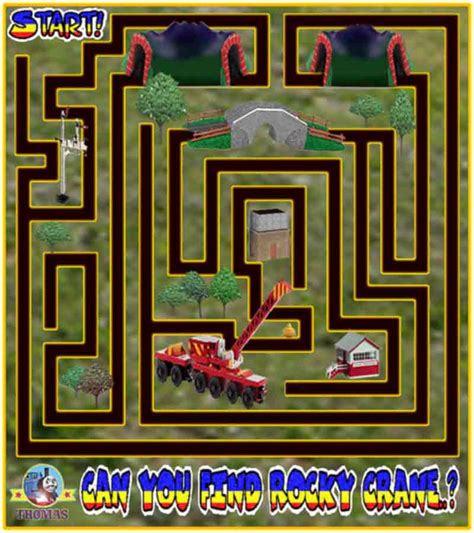 Preschool Maze Games For Children Play Free Online Thomas And Friends