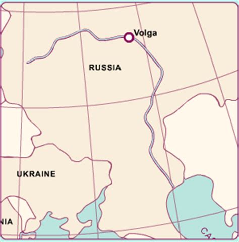 Volga River Map