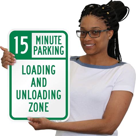 Buy Smartsign 15 Minute Parking Loading And Unloading Zone Sign 12 X