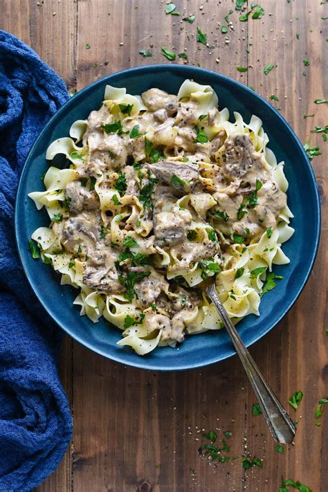 Beef Stroganoff Crockpot Foxes Love Lemons