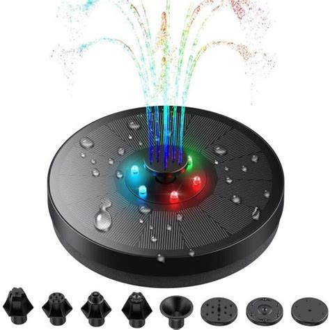 Pompe Solaire pour Fontaine avec lumières LED Fontaine Solaire meter