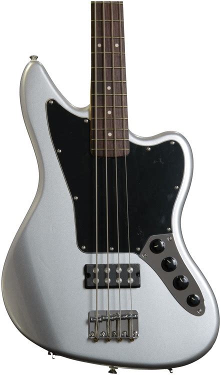 Squier Vintage Modified Jaguar Bass Special HB - Silver | Sweetwater