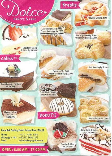 Selalu Diperbarui Menu Dolce Bakery And Cake Kelapa Gading