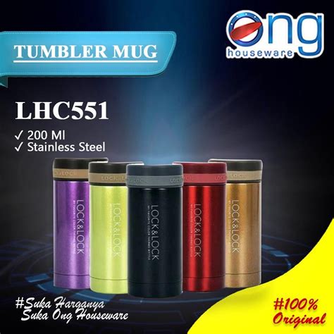 Jual Termos Air Minum Mini Tumbler Mug Hot Cool Botol 200ml Lock Lock LHC550 LHC551 LHC552