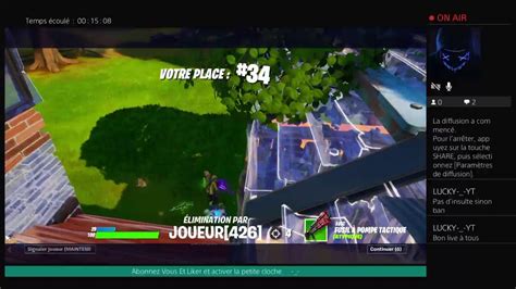 Live Fortnite Faire Top Sans Soins Youtube