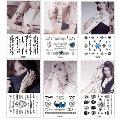 Buy Pack Kit Set Of Waterproof Temporary Tattoos Fake Body Art Prints