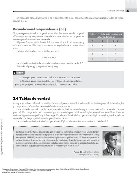 Matematicas Discretas Ejercicios De A Tablas De Verdad En