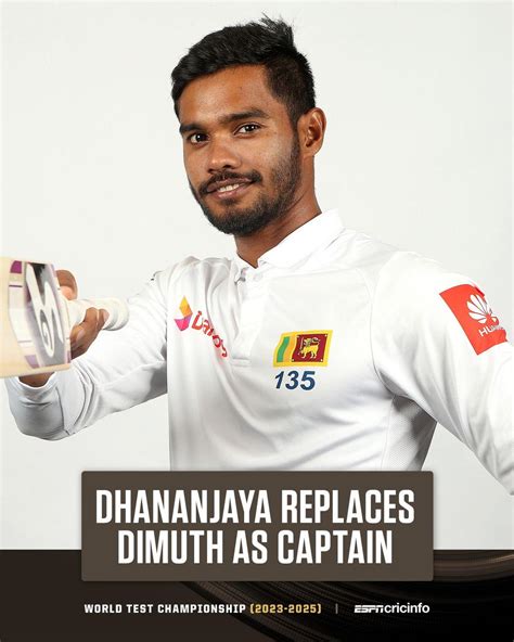 Dhananjaya De Silva Will Replace Dimuth Karunaratne As Sri Lanka S Test Captain He Becomes The