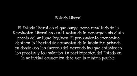 Estado Liberal Resumen Concepto Y Caracter Sticas En Pocas Palabras