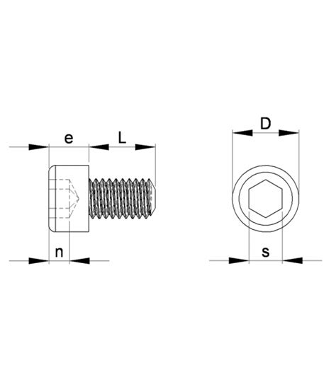 VIS TETE CYLINDRIQUE HEXAGONALE CREUSE VTCHC EFP Industrie