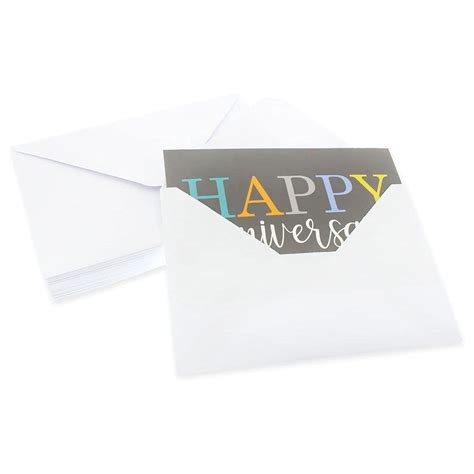 Pack Happy Anniversary Cards With Envelopes Bulk Box Set For