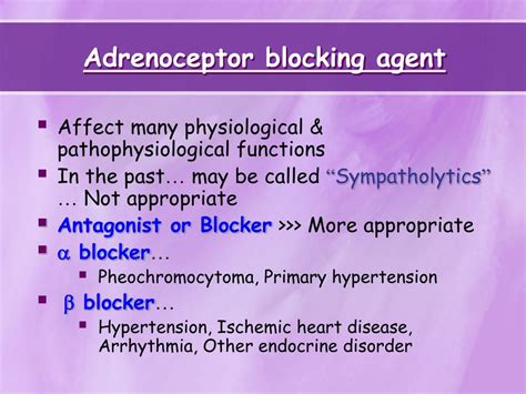 Ppt Adrenoceptor Antagonist Drugs Powerpoint Presentation Free