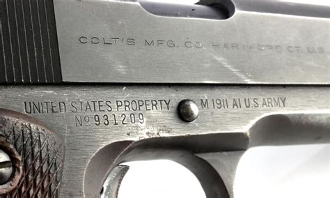 Sold Price WWII COLT MODEL 1911 A1 MILITARY 45 CAL PISTOL November 3