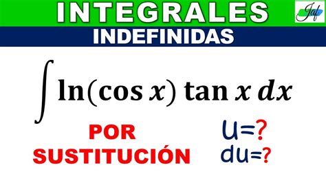 Integral De ∫ln⁡ Cosx Tanxdx Por SustituciÓn Youtube