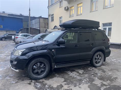 Автобокс, кофр, багажник на крышу. — Toyota Land Cruiser Prado 120 ...