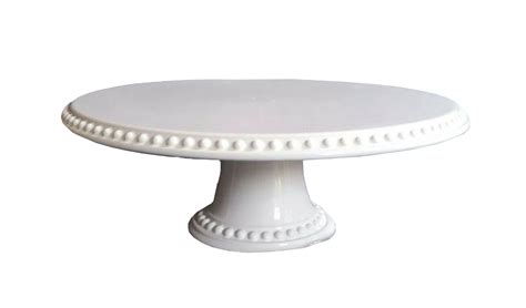 Glow The Event Store | Cake Stand - White Beaded Edge 13" - Glow The ...