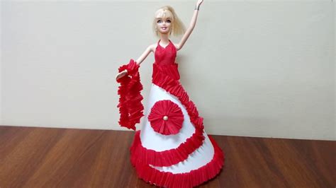 Doll Dress Making From Crepe Paper How To Make Doll Dress Dress