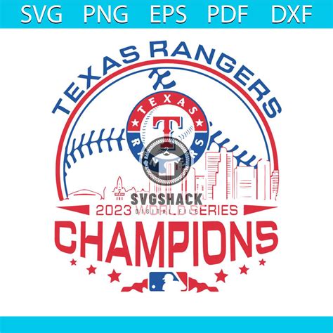 Texas Rangers 2023 World Series Champions SVG Download - Inspire Uplift