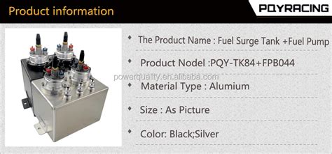 3l Dual Billet Aluminum Fuel Surge Tank Surge Tank With 2pc 044 Fuel