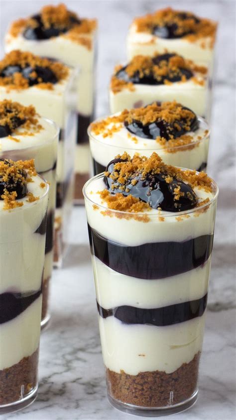 Dlux Mini Dessert Cups No Bake Blueberry Cheesecake Shooters Recipe