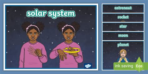 BSL Solar System Display Posters Lehrer Gemacht Twinkl