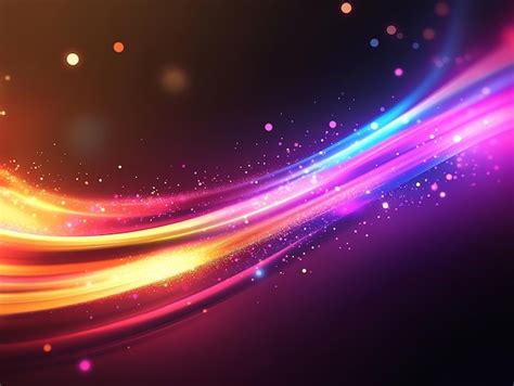 Abstract Background with Colorful Lights | Premium AI-generated image