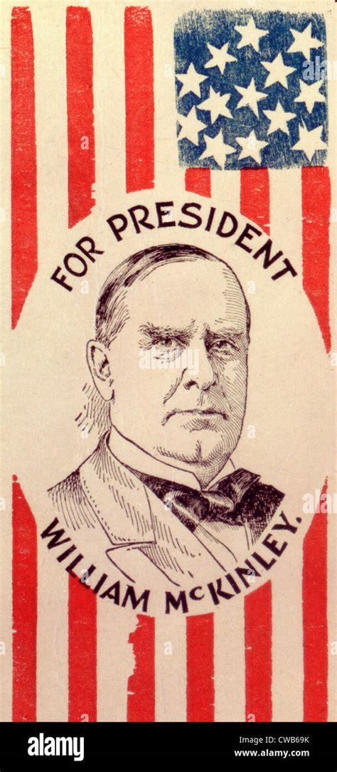 Campaign poster for William McKinley, ca. 1900 Stock Photo - Alamy