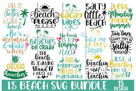 Beach Svg Bundle Graphic By Printablestore · Creative Fabrica