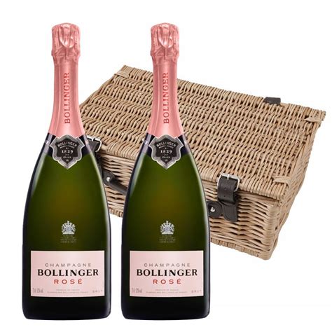 Bollinger Rose Champagne Cl Twin Hamper X Cl Bottled Boxed