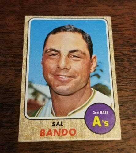 1968 Topps 146 Sal Bando Oakland A S EBay