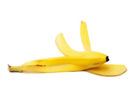 Premium Photo | Banana peel on white