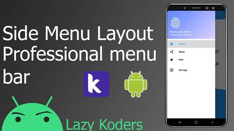 Kodular Tutorial Side Menu Layout Professional Side Menu AIA APK