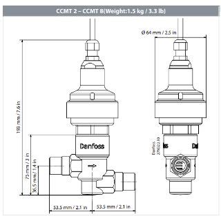 Hunter Liberty Corp Danfoss Electric Regulating Valve Ccmt H