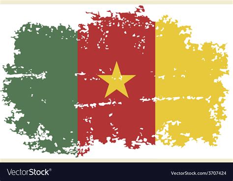 Cameroon Grunge Flag Royalty Free Vector Image