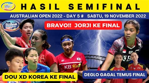 Bravo Jorji Ke Final Australian Badminton Open Deglo Tumbang Di