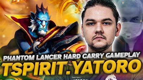 TSPIRIT YATORO PHANTOM LANCER HARD CARRY GAMEPLAY DOTA 2 PATCH 7 34E