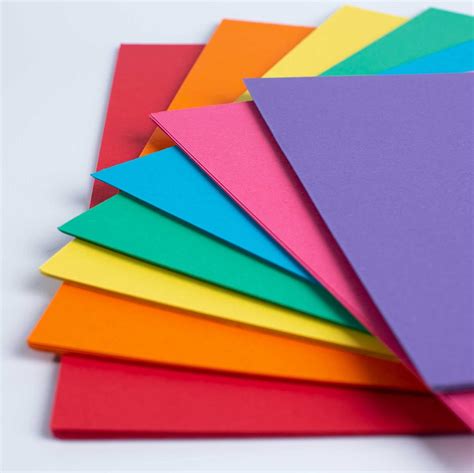 House Of Card Paper A Gsm Card Rainbow Coloured Card Pack Of