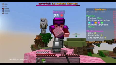 SUIS JE LE PIRE JOUEUR EN PVP SUR MINECRAFT Bedwars En Partie