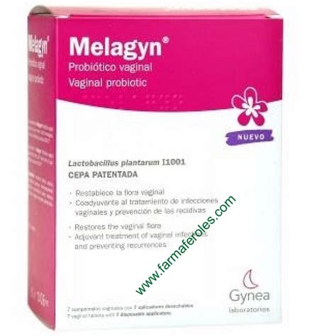 Melagyn Probiótico Vaginal 7 Comprimidos Vaginales Farmaferoles