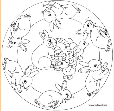 Mandala Di Pasqua Da Colorare