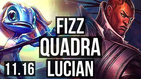 FIZZ Vs LUCIAN MID Quadra 17 2 10 2 3M Mastery Legendary KR