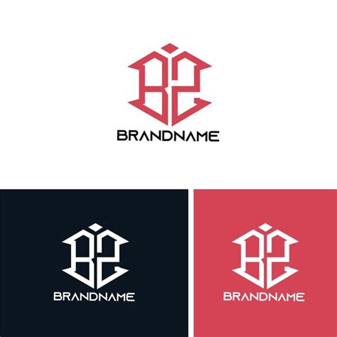 Premium Vector Modern Monogram Initial Letter Bz Logo Design Template