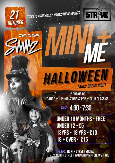 Mini Me Halloween Fancy Dress Party STRiVE Events