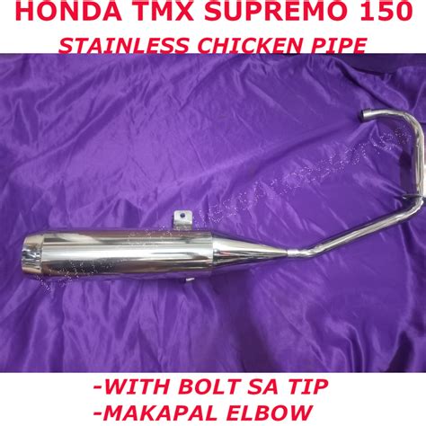 TMX SUPREMO 150 Stainless Chicken PIpe Chicken Pipe Muffler WITH BOLT