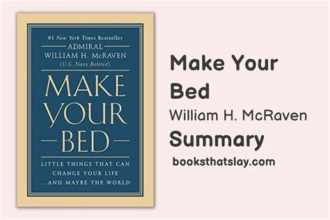 Make Your Bed By William H McRaven Book Summary