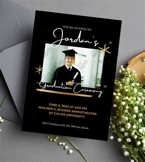 Graduation Party Invitation Graduation And Birthday Invitation Chalkboard Graduation Party