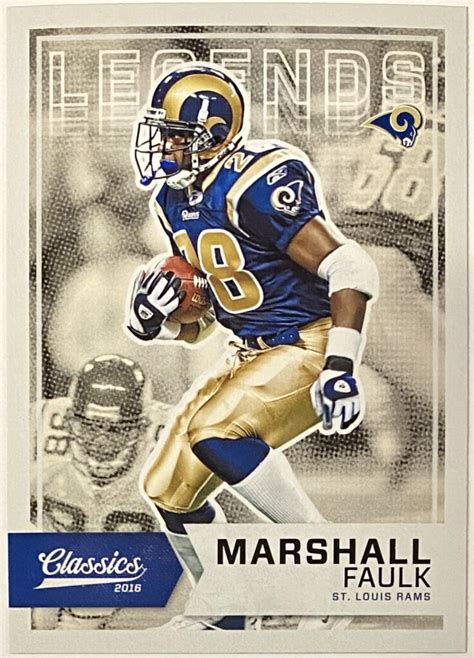 Marshall Faulk Panini Classics Football St Louis Rams Legends