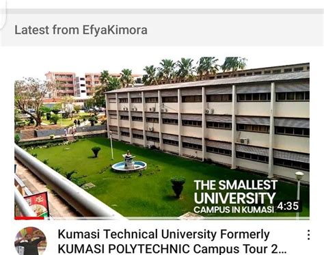 Kumasi Technical University/ formally Kumasi poly... The smallest ...